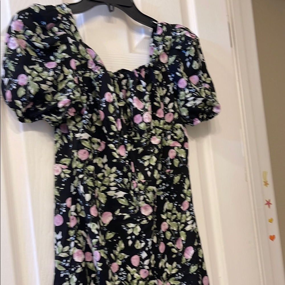 Floral Puff Sleeve Dress